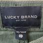 Lucky Brand Green Stevie High Rise Flare Corduroy Jeans Size 10 image number 3