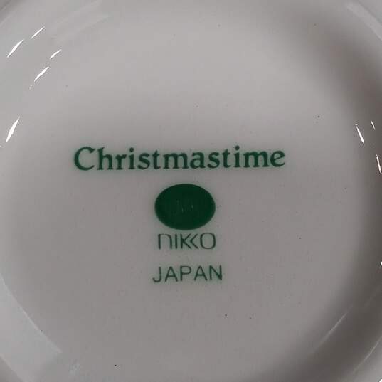 7pc Set of Nikko Christmastime Teacups and Saucers image number 7