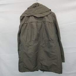 Burberry Brit Olive Green Hooded Full Zip Jacket Mn Size L AUTHENTICATED alternative image