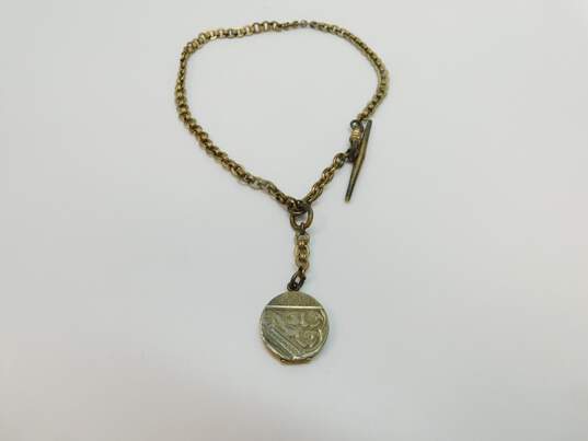 Antique Gold Filled Watch Fob Chain 23.4g image number 1