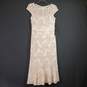 Adrianna Papell Women Ecru/Ivory Lace Dress Sz4 NWT image number 1
