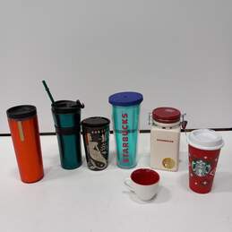 Starbucks Travel Tumblers & Cups Assorted 7pc Lot alternative image