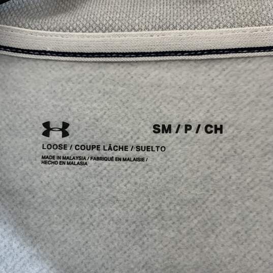 Women's Grey Under Armour Loose Fit 1/4-Zip Pullover, Sz. S image number 3