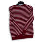 Womens Multicolor Striped Long Sleeve Crew Neck Pullover Sweater Size M image number 2