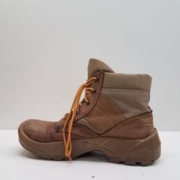Military Beige Canvas Boots Size 9 alternative image