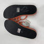 NWT Womens Orange Open Toe Slip-On Platform Strappy Sandals Size 6.5 image number 7