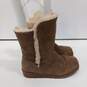 Bearpaw Brown Shearling Boots Women's Size 10 image number 4