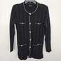 Talbots Black Button Up Sweater image number 1