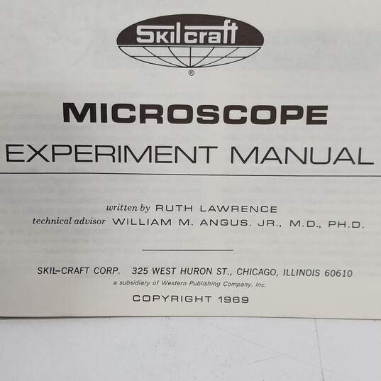 Vintage Skilcraft 1969 Microscope Science Lab Kit W/ Metal Casee image number 4