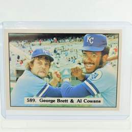 1976 HOF George Brett/Al Cowans SSPC #589 Kansas City Royals