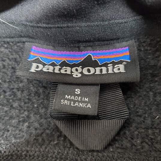 Patagonia Full Zip Black Fleece Vest Women's SM image number 2