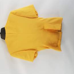 Rickie Freeman Women Button Up top Yellow Black Size 6 S alternative image