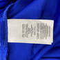 NWT Womens Blue Illusion Neckline Ruched Padded Bridesmaid Maxi Dress Sz 8 image number 9