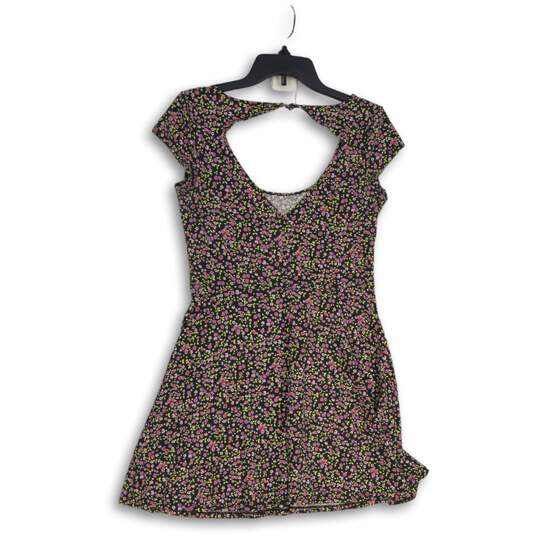American Eagle Outfitters Womens Multicolor Floral Scoop Neck Mini Dress Size M image number 2