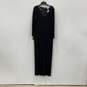 NWT Ann Taylor Womens Black Lace Long Sleeve Back Zip Maxi Dress Size 10 image number 1