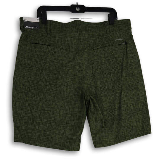 NWT Mens Green Flat Front Classic Regular Fit Takeoff Chino Shorts Size 38 image number 2