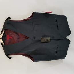 Alfani Men Black Micro-Checkered Suit Vest L NWT