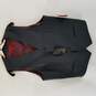 Alfani Men Black Micro-Checkered Suit Vest L NWT image number 1
