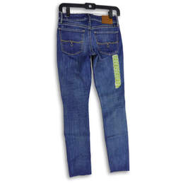NWT Womens Blue Denim Medium Wash 5 Pocket Design Skinny Jeans Size 00/24 alternative image