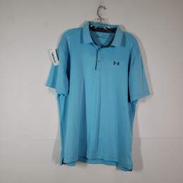Mens Heatgear Loose Fit Short Sleeve Collared Golf Polo Shirt Size XL