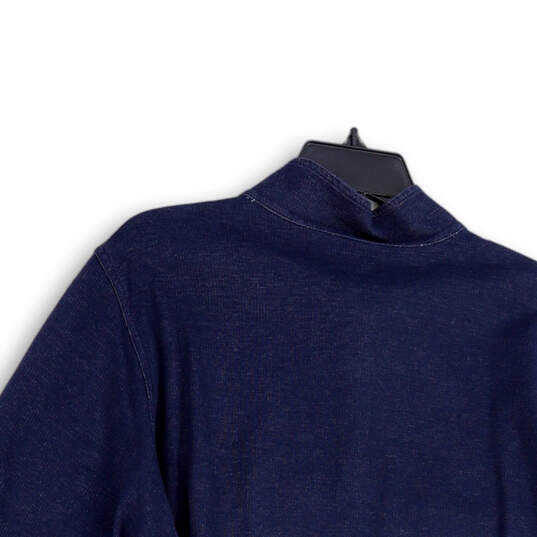 Mens Blue Klamath Range II Long Sleeve Quarter Zip Pullover Sweatshirt Sz L image number 4