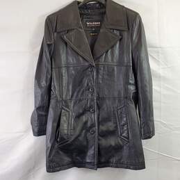 Wilsons Women Black Leather Jacket XL