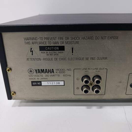 Yamaha Natural sound Stereo Cassette Deck K-600 image number 5