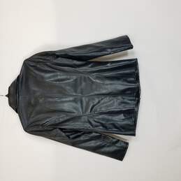 A Collezioni Men Black Faux Leather Jacket S alternative image