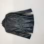 A Collezioni Men Black Faux Leather Jacket S image number 2