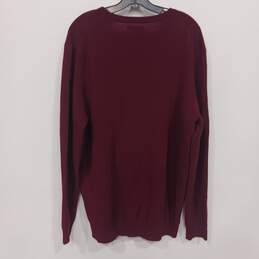 Club Room Men's Cashmere LS V Neck Pullover Sweater Cabernet Size XL NWT alternative image