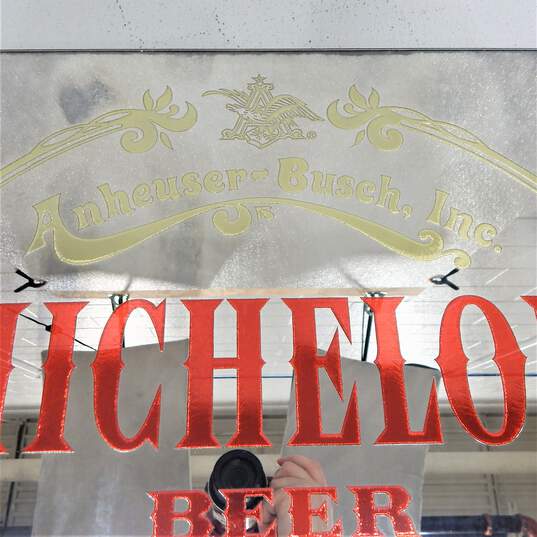 Vintage 1986 Anheuser-Busch Michelob Beer Since 1896 Mirror Sign image number 3