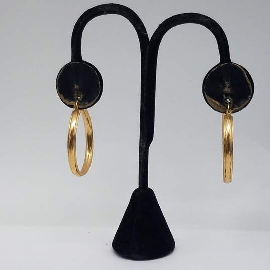 14k Gold Hoop Earring 4.5g image number 3