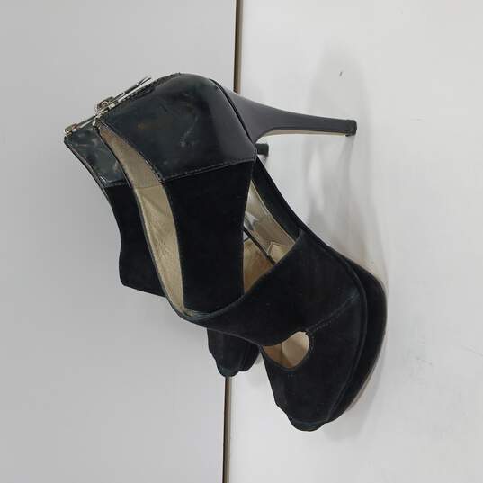 Michael Kors Women's Black Suede Heels Size 8 image number 1