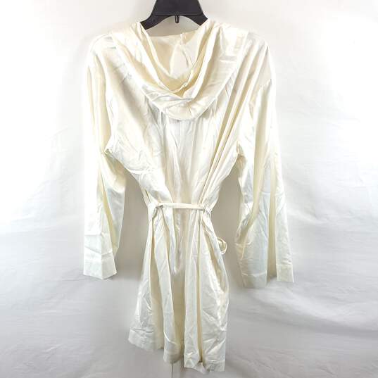 Yitty Unisex Ivory Hooded Robe M NWT image number 2