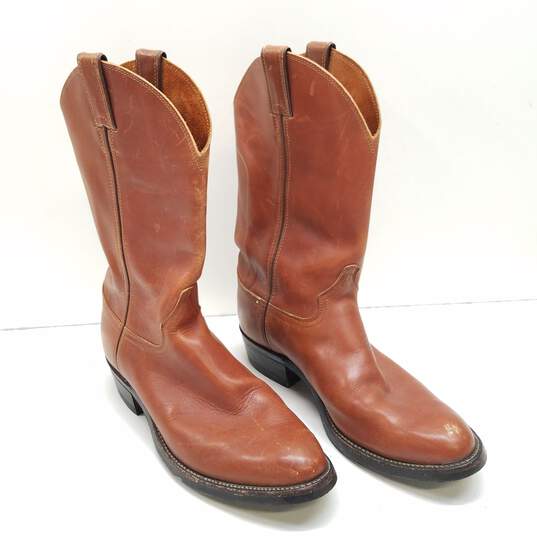 Justin Men Cowboy Boots Tan Size 9.5D image number 3