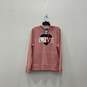 NWT Womens Pink Long Sleeve Pocket Drawstring Pullover Hoodie Size L image number 1