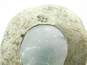 Artisan 925 Blue Glass Cabochon Granulated Teardrop Pendant & Rose Flower Screw Back & Hoop Earrings 20g image number 7