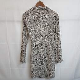 MNG women's zebra print wrap dress M nwt alternative image