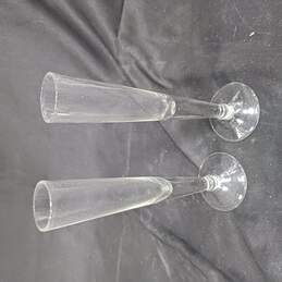Pair of Vodka Special Flute Glasses IOB alternative image