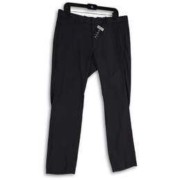 NWT Mens Gray Alfatech Stretch Flat Front Dress Pants Size 34W 30L