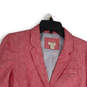 Womens Pink Heather Long Sleeve Notch Lapel Lined Two-Button Blazer Size 8 image number 3