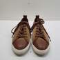 Coach York Suede Lace Up Sneakers Beige 8 image number 6