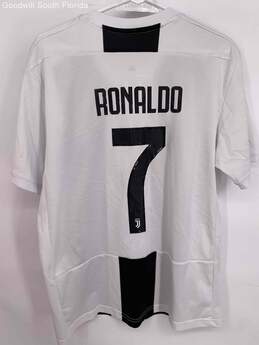 Adidas Mens Black White Juventus Cristiano Ronaldo #7 Soccer Jersey Size Large alternative image