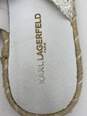 Authentic Womens Nita White Espadrille Open Toe Flat Slide Sandals Size 6M image number 8