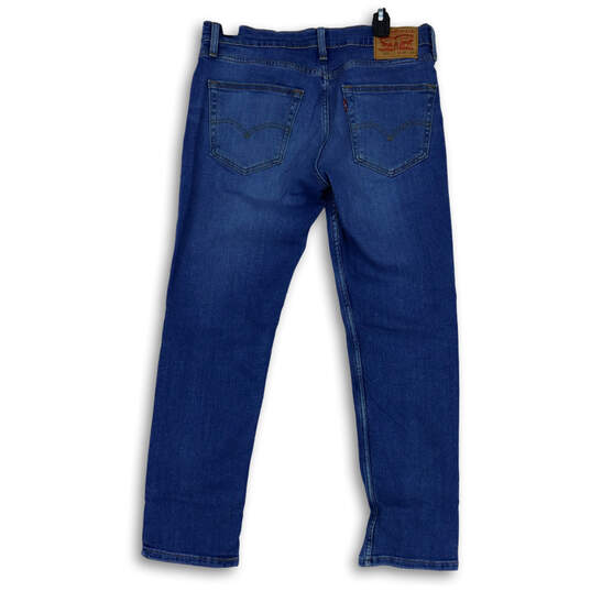 Mens 511 Blue Medium Wash Stretch Pockets Denim Straight Leg Jeans Size 32 image number 2