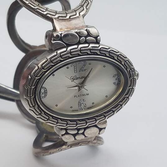 Vintage Unique design Lady's Stainless Steel Cuff and Bangle Watches Collection image number 8