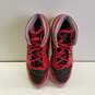 2013 Nike Air Jordan 1 Mid Fire Red Grey Size (6.5Y)Women (8) image number 6