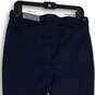 NWT Talbots Womens Navy Flat Front Skinny Leg Lexington Ankle Pants Size 8P image number 4