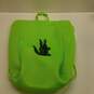 Lacoste Nylon Drawstring Tote Bag Neon Green image number 7