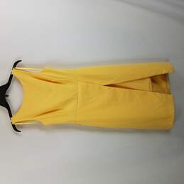 White House Black Market Women Dress Yellow Size 6 S